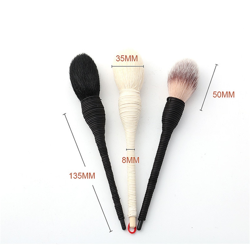 SAIANTTH Yachiyo Kabuki Brush 3 color Persian synthetic goat hair Natural rattan blush brushes makeup maquiagem