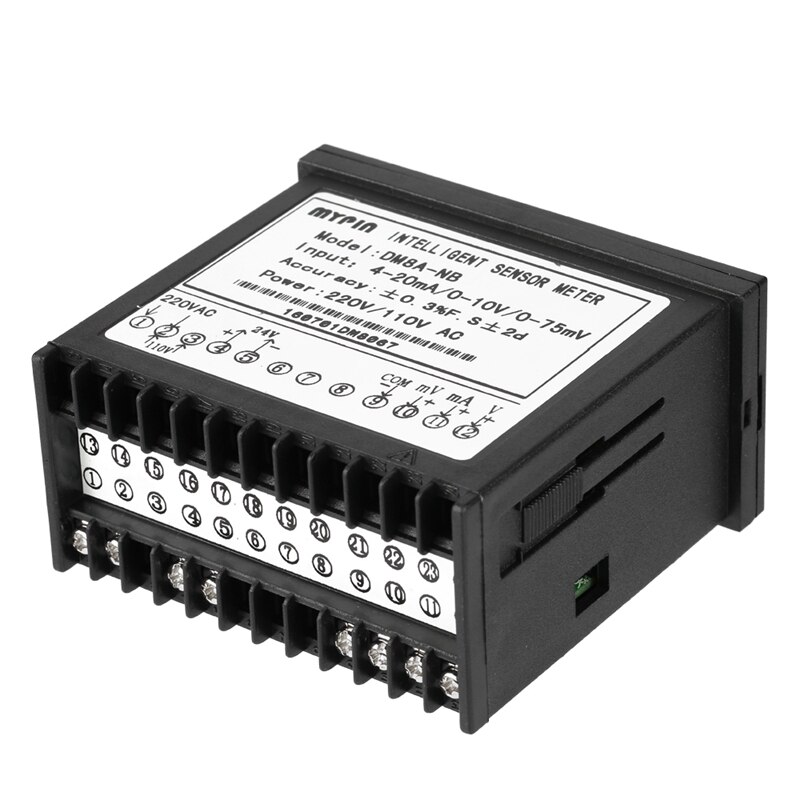 Hlzs-mypin digital sensor meter multifunktionel intelligent led-skærm 0-75mv/4-20ma/0-10v input