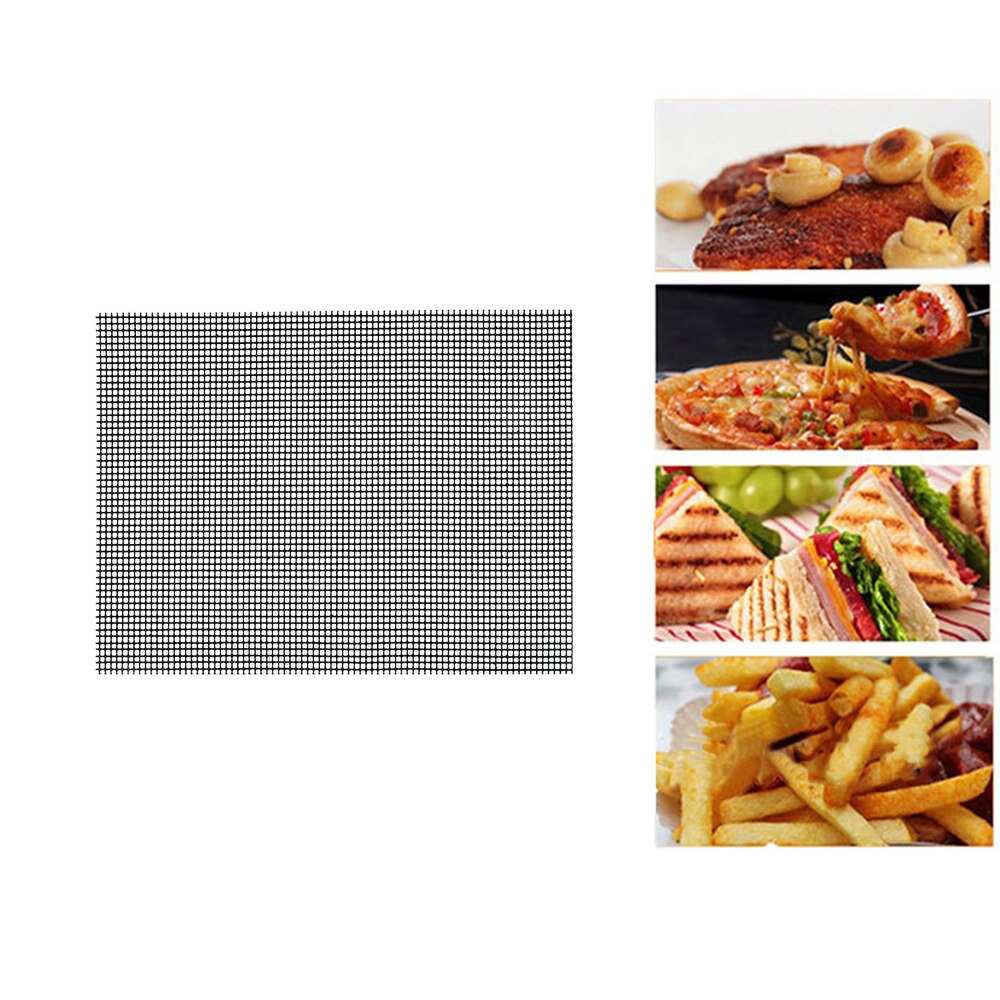 Stegeovn grillrist grillmåtte høj temperatur modstand dampkogermåtte pizzamåtte non-stick varmebestandighed 33 x 40cm