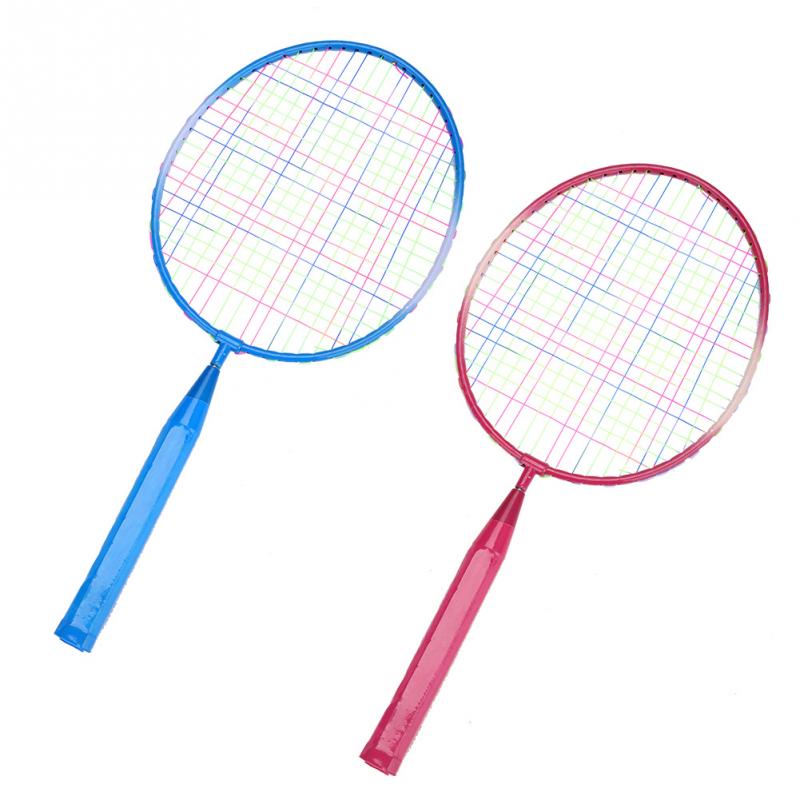 Children Kids Badminton Racket Racquet Shuttlecock Set Alloy Badminton Racket Practice Training Light-weight Racquet with Balls