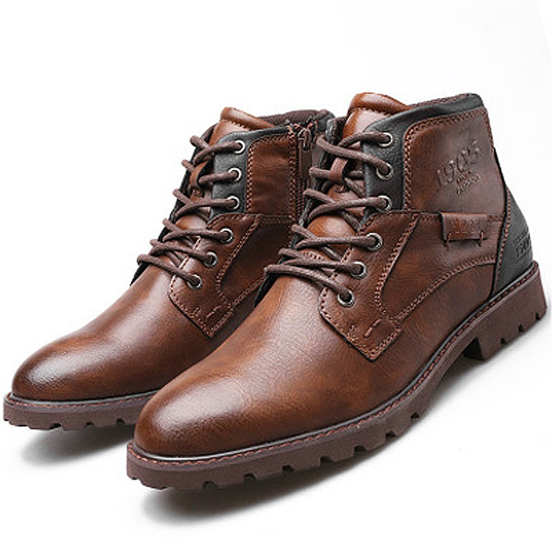Klassische männer Stiefel Italien Handgemachte Männer Knöchel Stiefel Ich bin Freien Wasserdichte Männliche Grundlegende Arbeit Schuhe Herbst Spitze-hoch mann Mokassins