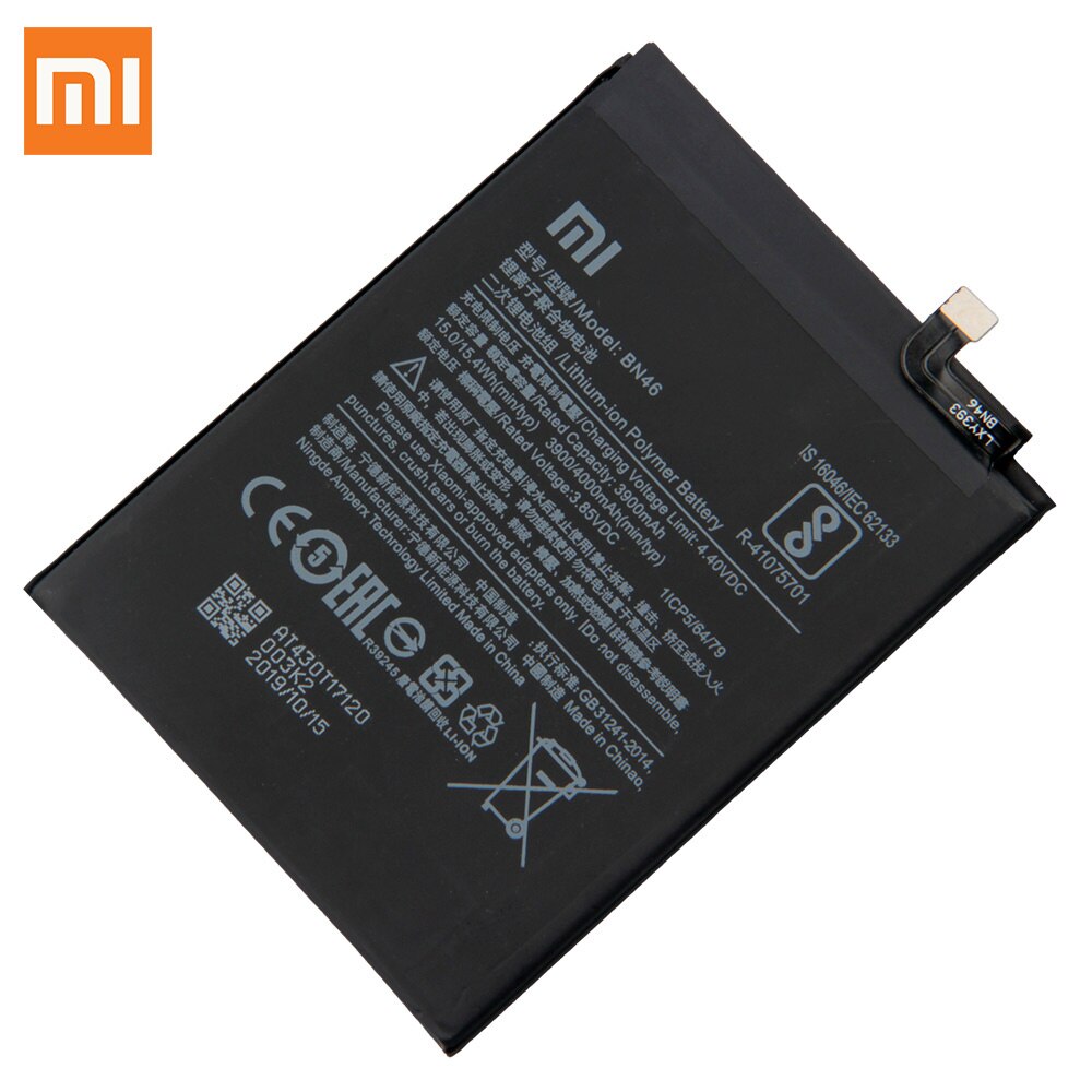 オリジナル交換バッテリーBN46 xiaomi redmi Note8 注 8t 8 redmi 7 Redmi7 注 6 Note6 本物の電話バッテリー 4000mah