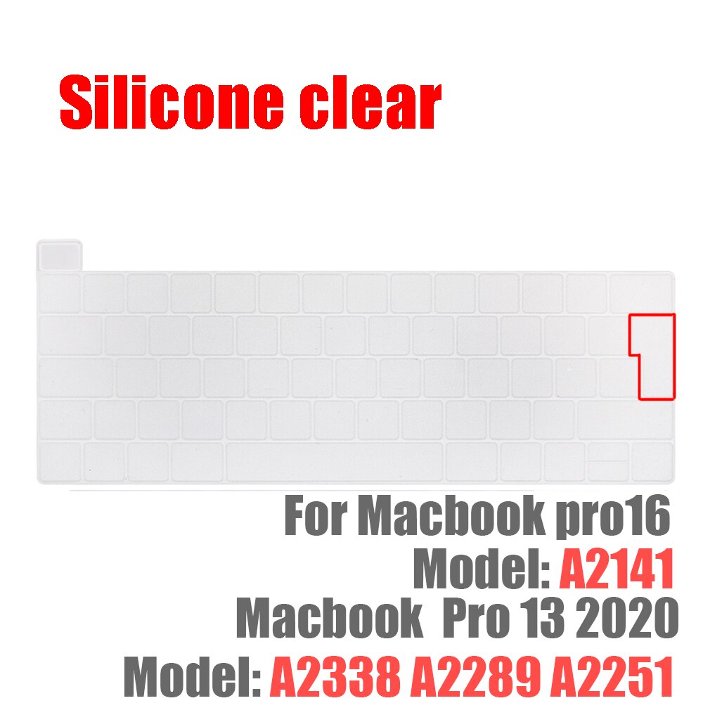 SDYIGOE Laptop Tastatur Schutzhülle für Macbook Pro13 M1 A2338/A2289/A2251 Tastatur Abdeckung für Macbook pro16 a2141 Neue