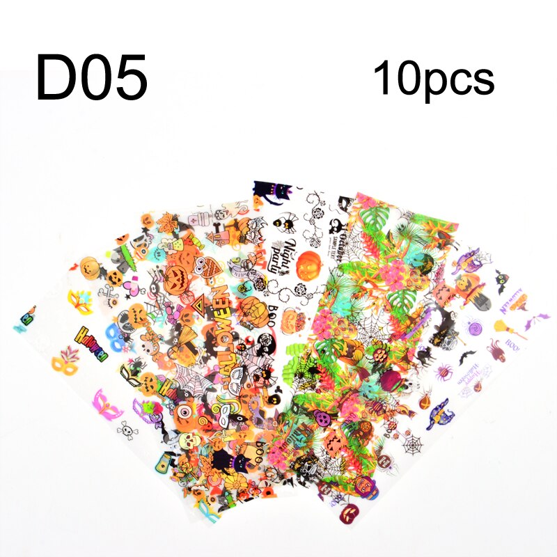 1 set rol bloemen nagelstickers retro kerst nagelfolie nageltransfer sticker zoete parijs script nageldesigns manicure: D05