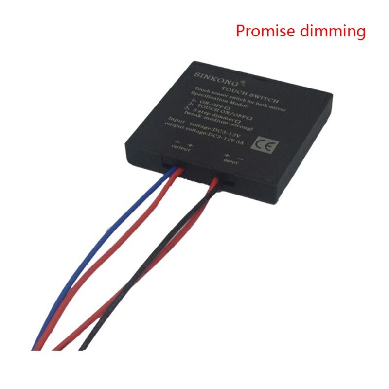 50LB 5-12V Badkamer Spiegel Touch Schakelaar Sensor Schakelaar Voor Led Licht Spiegel Koplamp Interieur Levert: Premise Dimming