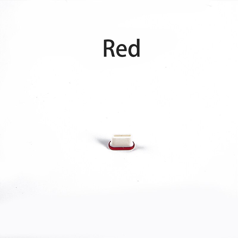 Protezione anti-polvere della copertura della porta USB delle colonna vertebrale con la copertura di USB-C tappi anti-polvere Pluggy: Rosso