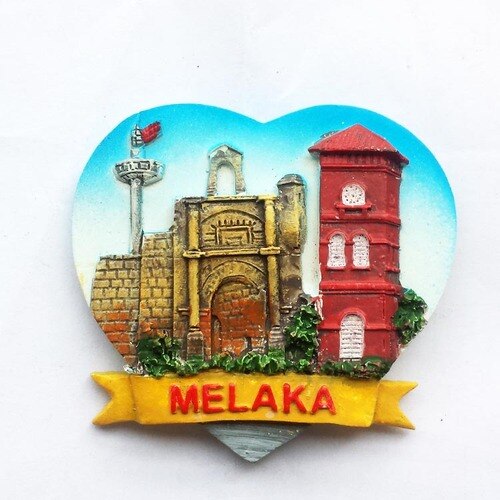 Malaysia Greece Fridge Magnets Tourist Souvenir Melaka Kuala Lumpur 3d Resin Relief Scenery Refrigerator Sticers Home Decor: 3