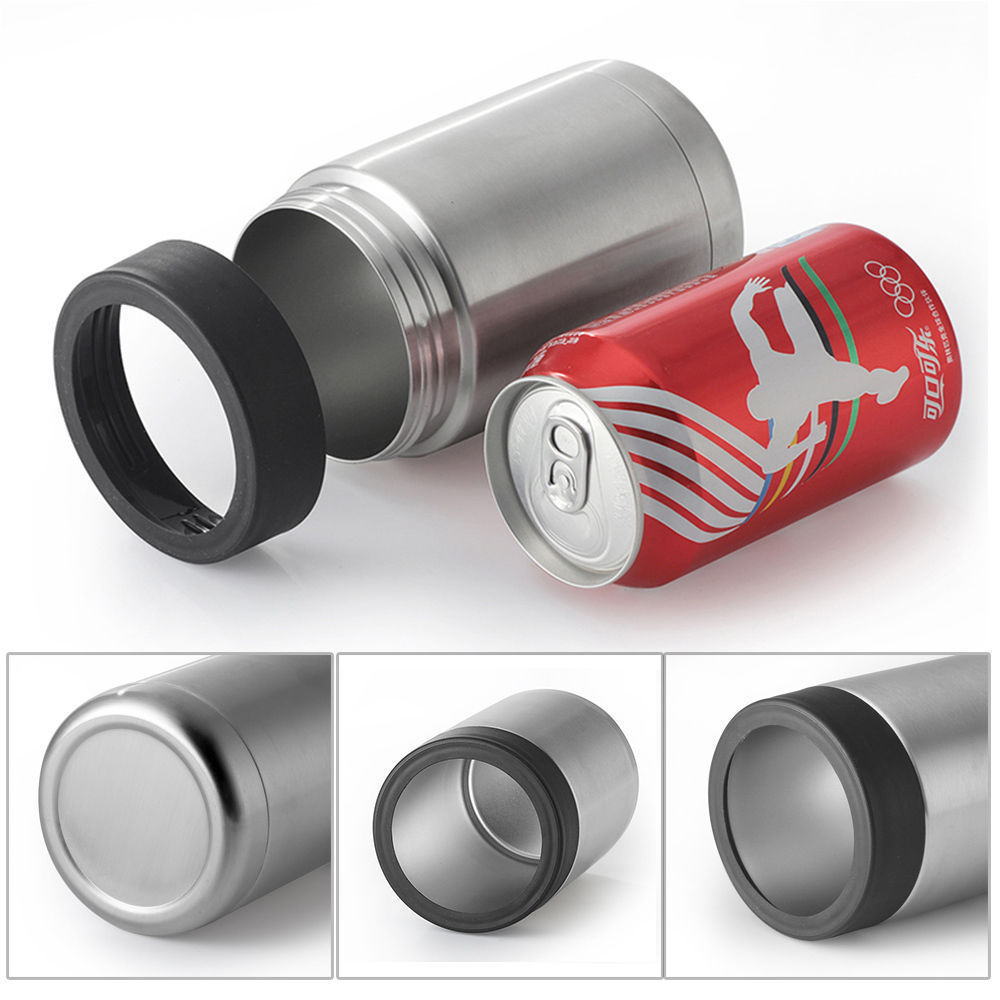 Upors 12Oz Bier Koeler 304 Rvs Bier Fles Kan Houder Dubbele Wand Vacuüm Geïsoleerde Party Slim Bier Kouder keeper