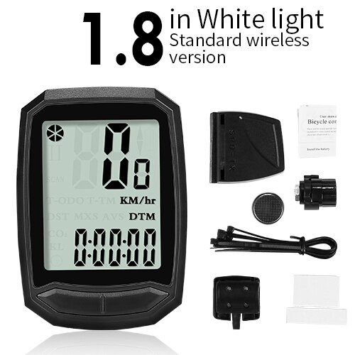 INBIKE Wireless Bike Computer tachimetro multifunzione contachilometri ciclismo cablato impermeabile MTB Bike cronometro bicicletta CX602: White Wireless