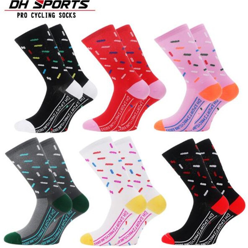 Fietsen Sokken (3 paren/partij) DH SPORT/DH021 Nylon Mannen Sport Sokken Basketbal Buiten Wandelen Sokken