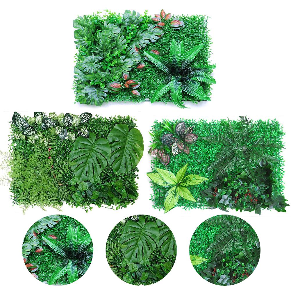Artificial Plants Mat Privacy Fence Screen Faux Greenery Wall Panels Decorative Suitable For Outdoor Indoor