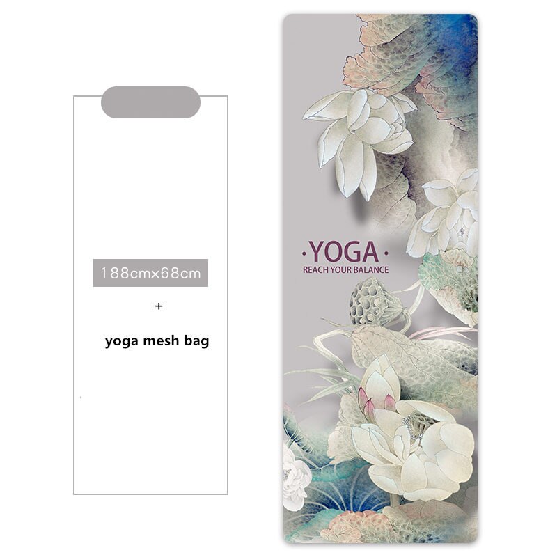 Serviette de Yoga en Gel de silice, couverture antidérapante pour tapis de Yoga, Pilates, absorbe la sueur, bonne adhérence, 188x68cm/88x85cm: 68-04