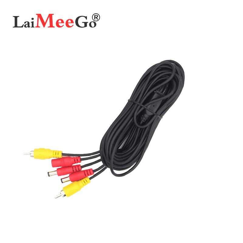 Car reversing camera rear view video line 6m 10m 15m 20m RCA extension line