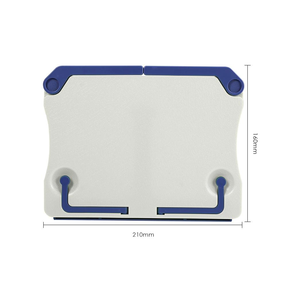 Portable Reading Stand Books Document Recipe Shelf Folding Cookbook Tablet Holder Organizer Rest Rack Office School Supplies: White