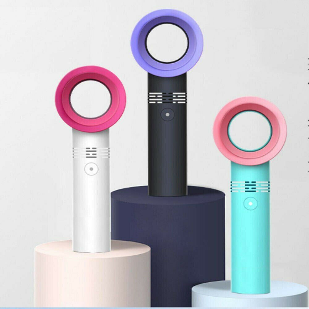 Elektrische, bladloze ventilator, draagbare, draadloze, usb-oplaadbare, mini-handheldventilator, draagbare minikoeler, handige ventilator zonder blad
