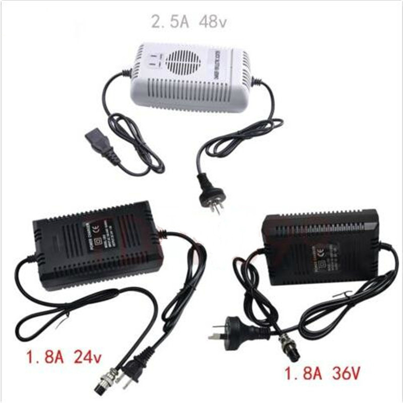 TDPRO 24v 36v 1.8A 48V 2.5A Charger Battery for Go Kart Pitbike Cycling for Lithium Ion Li-Ion ATV Electric Bike Bicycle Ebike
