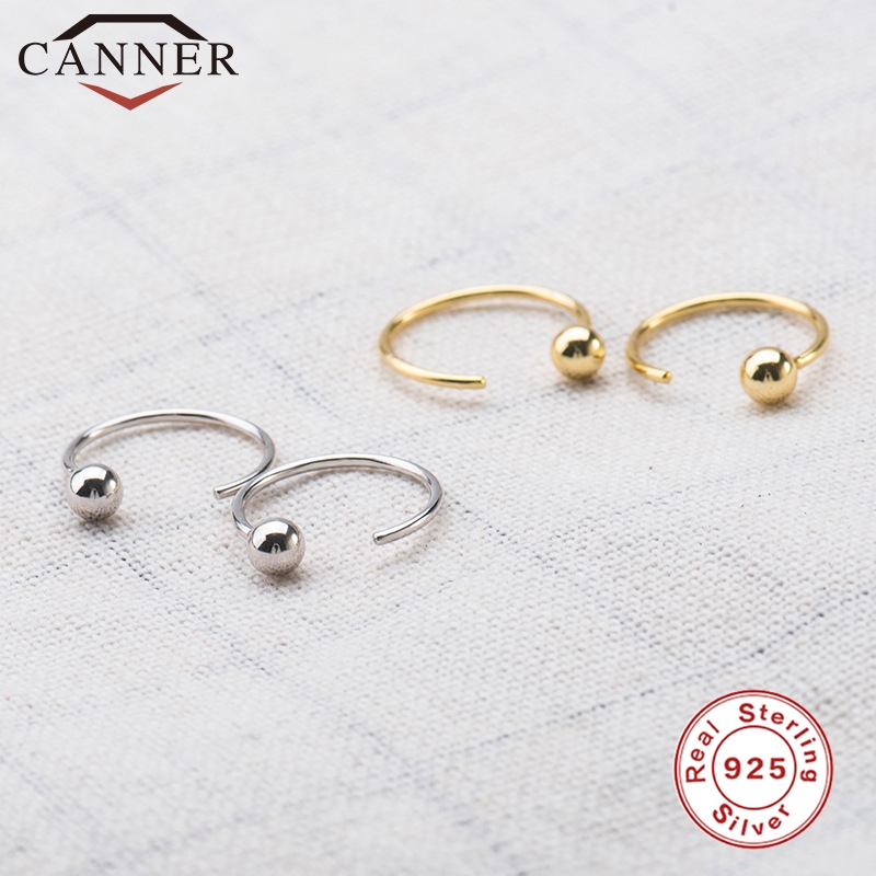 925 Sterling Zilveren Piercing Oor Tragus Kraakbeen Oorbellen Zilver/Goud Kleur Neus Hoop Nose Ring Opening Verstelbare Body Sieraden