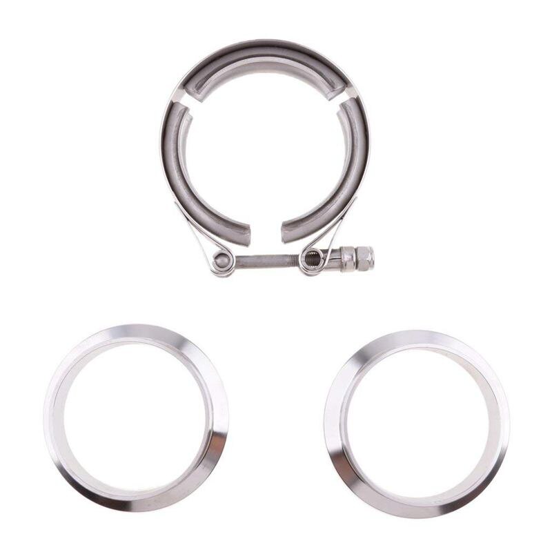 2.5 inch SS 304 V-band Clamp Flange Kit FOR Turbo Exhaust Down Pipe