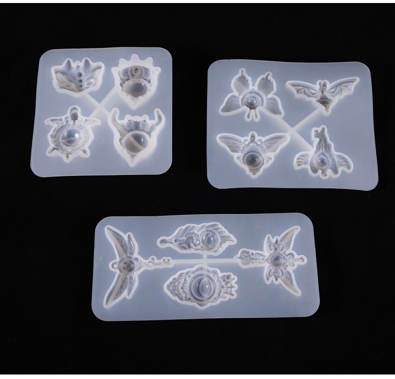 Halloween enge demon uil oog siliconen mal voor kawaii hars kunstbenodigdheden siliconen mal voor het maken van hars