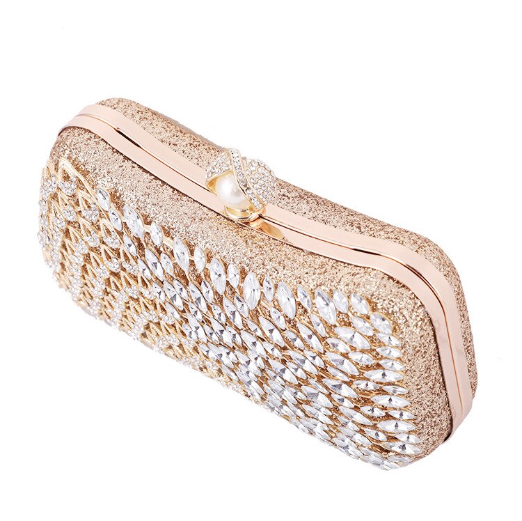 Evening Clutch Bag Women Bags Diamond Party Metal Crystal Clutches Luxury Small Hand Bags Chain Shoulder Bag