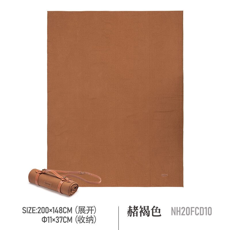 Naturehike-Manta portátil de lona para acampar al aire libre, manta de Picnic ultraligera, conveniente, grande, impermeable, colchón para Picnic: Brown