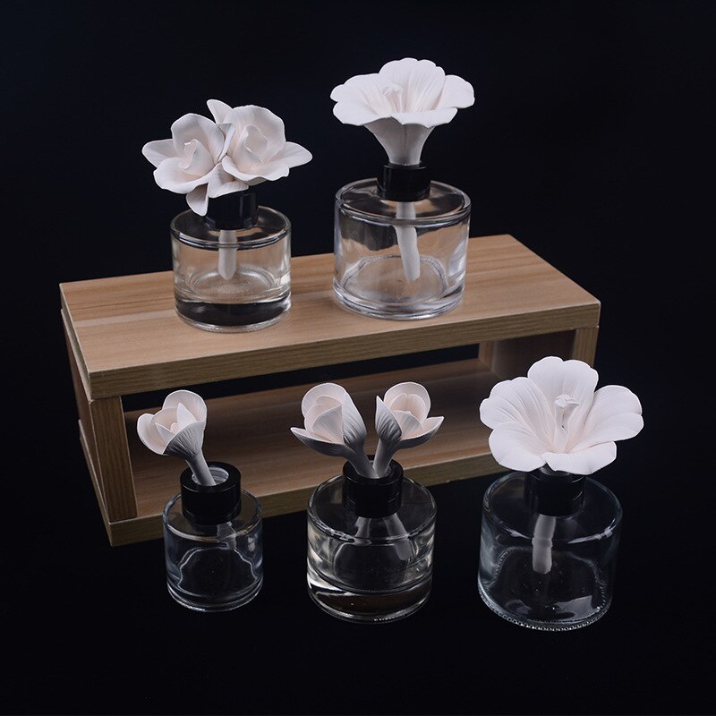 1pcs Aromatherapy Ceramic Flower for Reed Diffuser, Home Fragrance and Essential Oil Home Decoration Ceramic Accessaries