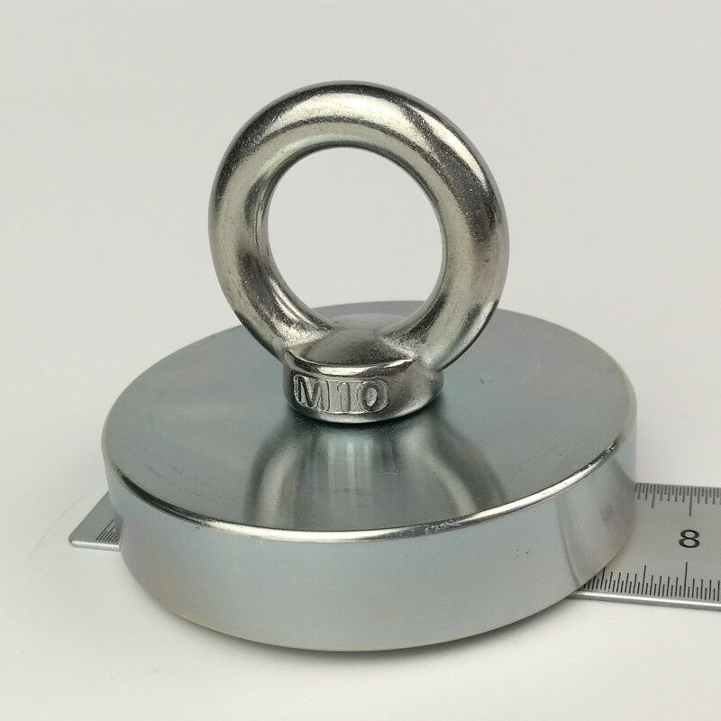 200-600Kg Magneet Sterke N52 Neodymium Permanente Magneet Vissen Magneten met Ring Super Imanes Magnetische Materiaal Base