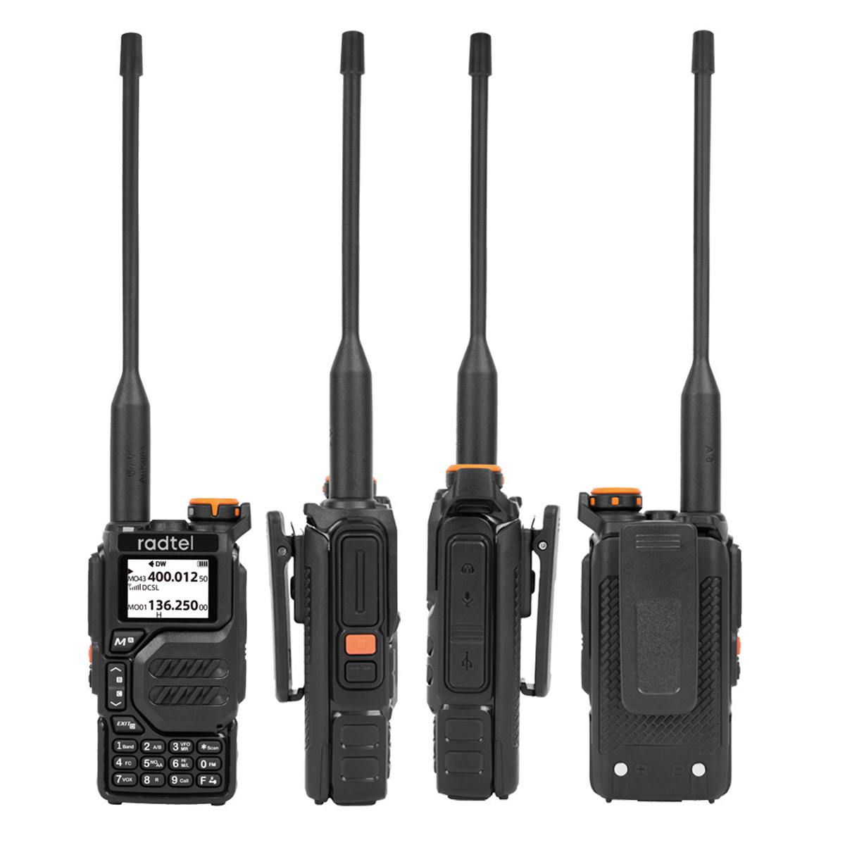 Radtel RT-590 Air Band Walkie Talkie Amateur Ham Zwei-Wege-Radiosender UHF VHF 200CH Vollband HT mit NOAA-Kanal AM Satcom
