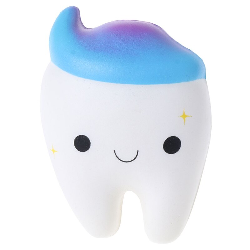 Squishy Rainbow Tooth Slow Rising Stress Squeeze Toys Decoration