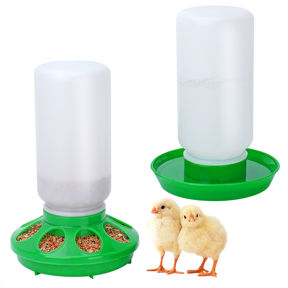 1L Automatische Kip Water Feeder Emmer Vogel Voerbak Kip Voedsel Water Emmer Gevogelte Vogel Water Dispenser