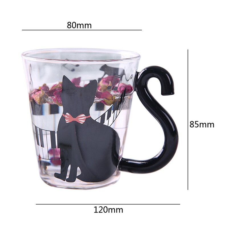Cute Cat Milk Coffee Mug Water Glass Mug Cup Tea Cup Cartoon Home Office Cup For Fruit Juice Insulated Coffee Mugs