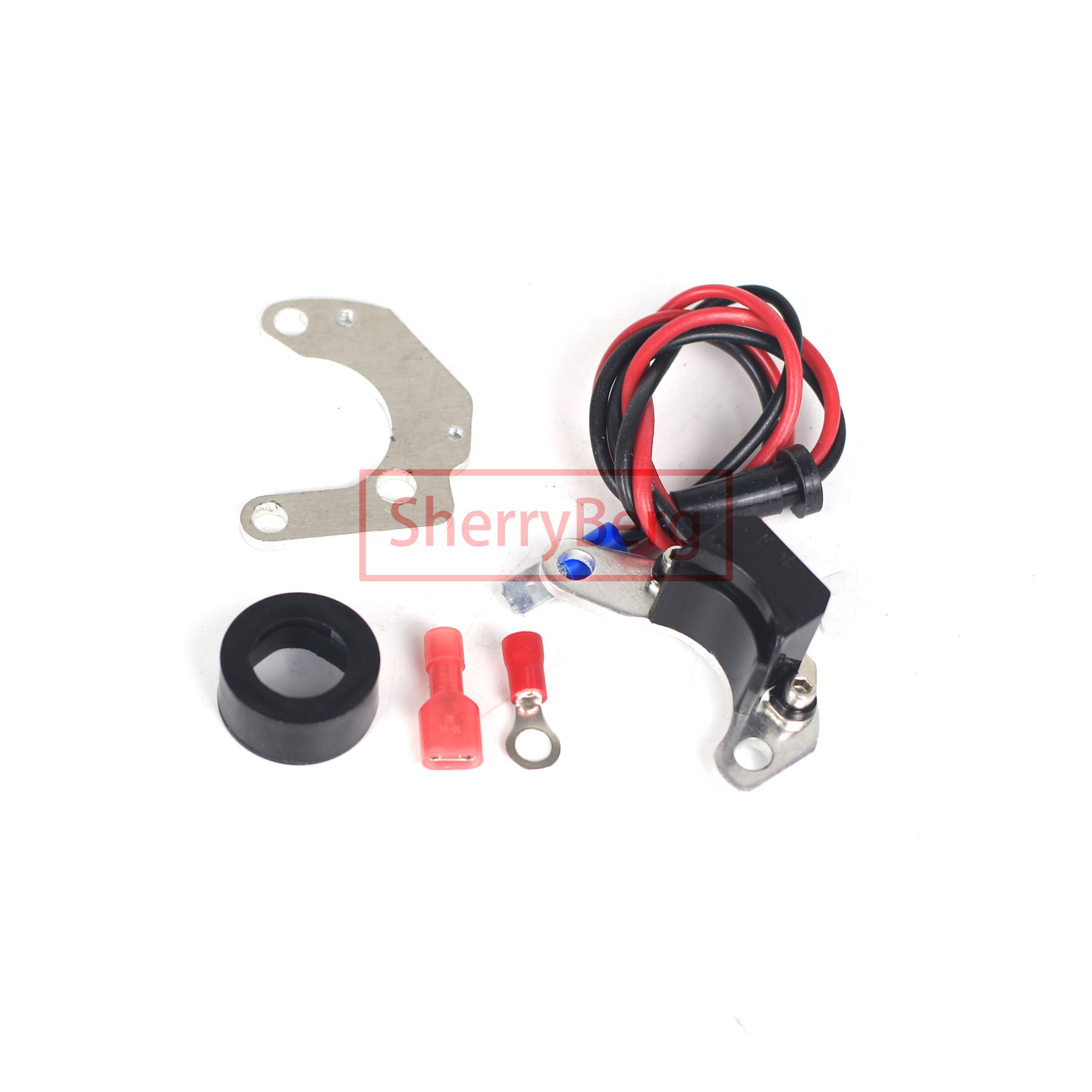 SherryBerg Distributor Electronic Ignition Kit for Lucas 45D 43D &amp; 59D Distributor Positive Earth Extra Aluminum plate