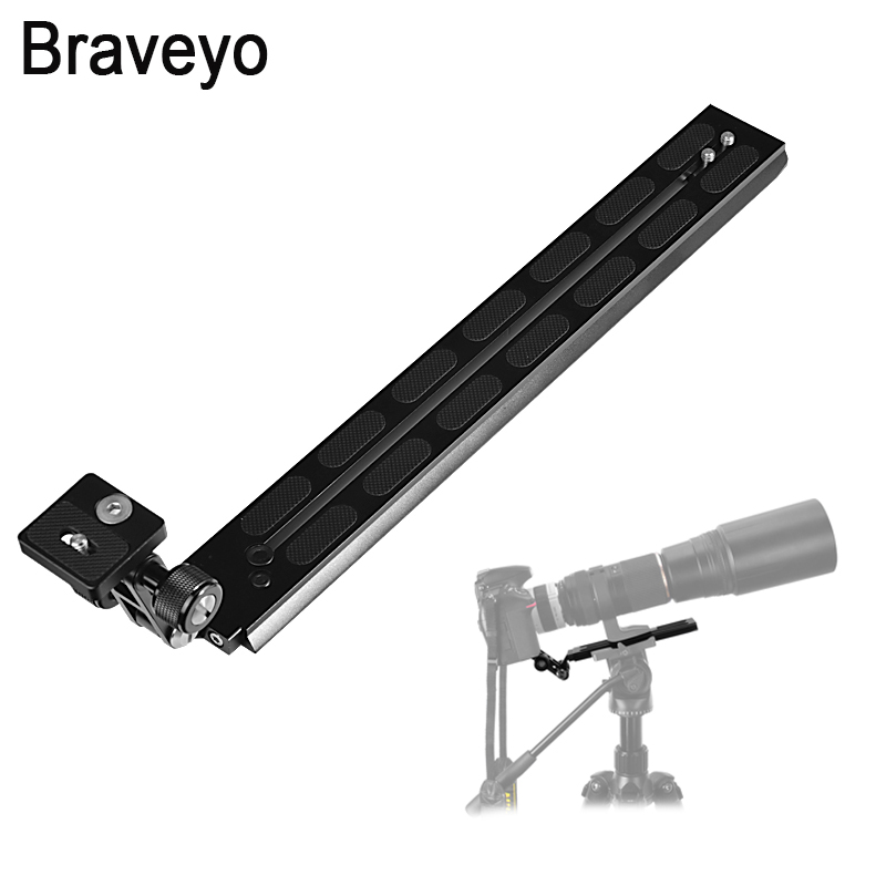 Camera Long Plate Camera Telephoto Lens Support Bracket Tripod Fluid Head Mount Adapter For Manfrotto Standard