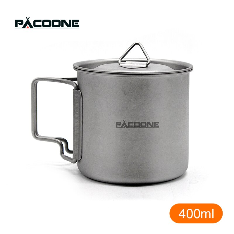 Keith 300ml/900ml Titanium Cup Outdoor Tableware Camping Travel Foldable Handle Cup (300ml