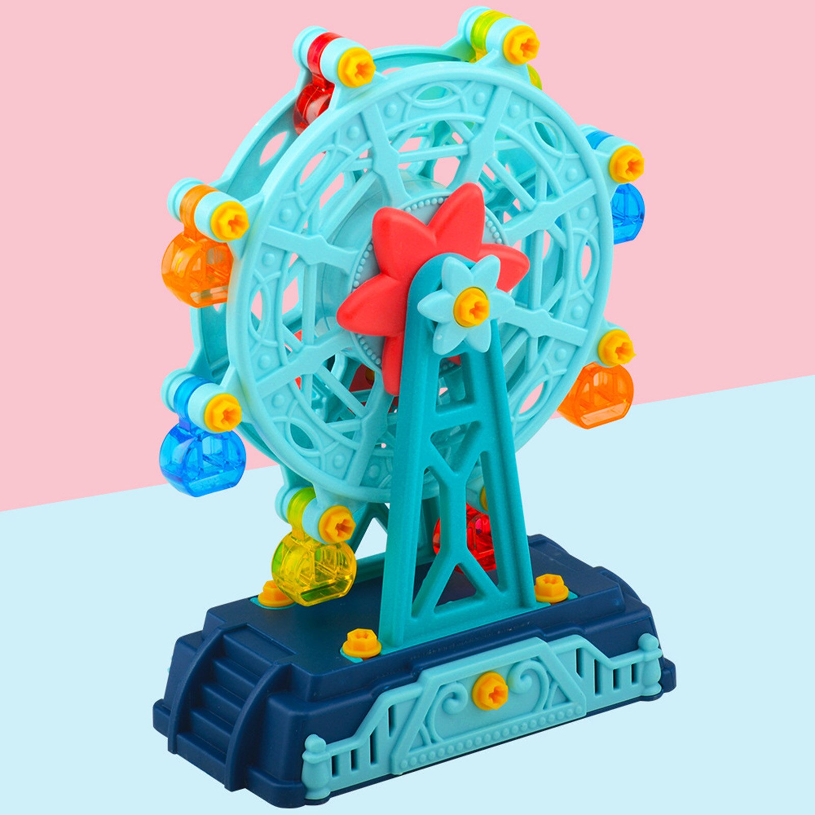 Puzzle mécanique 3D en bois pour adultes, Kits de bricolage: Blue