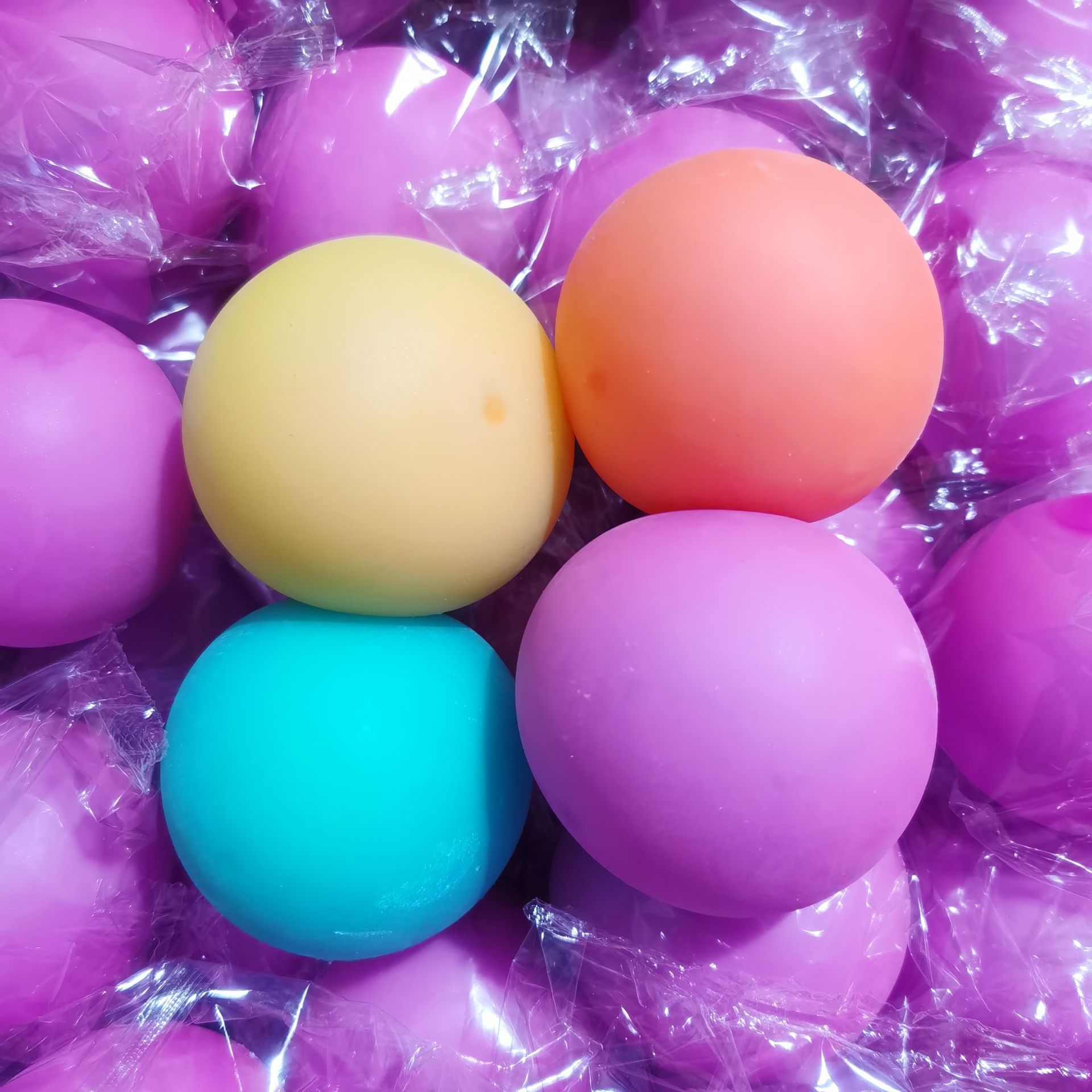 Vent Ball Soft Color Vent Ball EVA Stretch Extrusion Color Ball Toy Squeezable Stress Stress Relief Ball