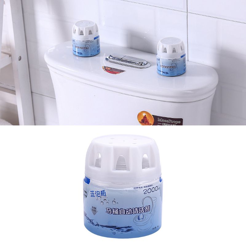 Automatische Wc Reiniger-Magie spülen Flaschen Helfer Blaue blasiert