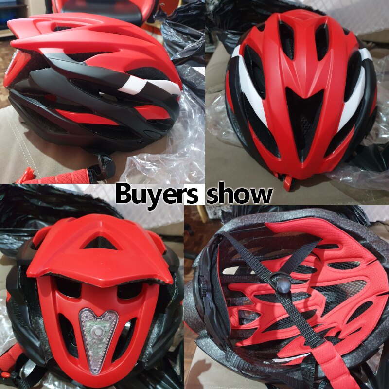 Ultralet cykelhjelm baglygte kasket intergrally støbt mountain road bike mtb hjelme casco de equitación