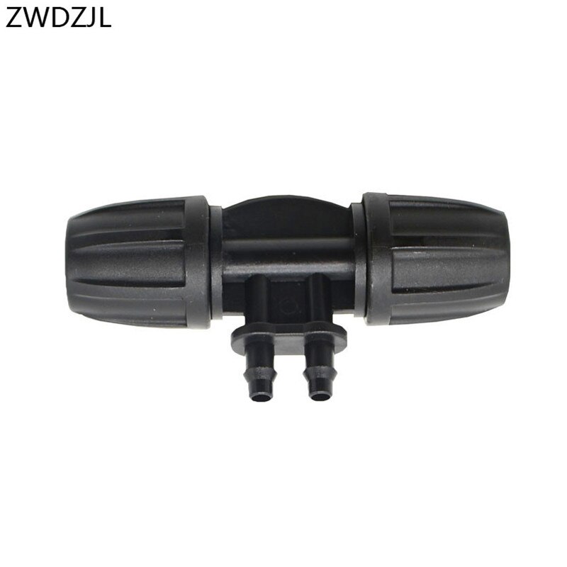 Manguera de riego camisetas 8/11 A LA 4/7 separador de agua púas 1/4 "conector 4 Forma de manguera de jardín manguera de manguera conector de 3/8" 2 uds