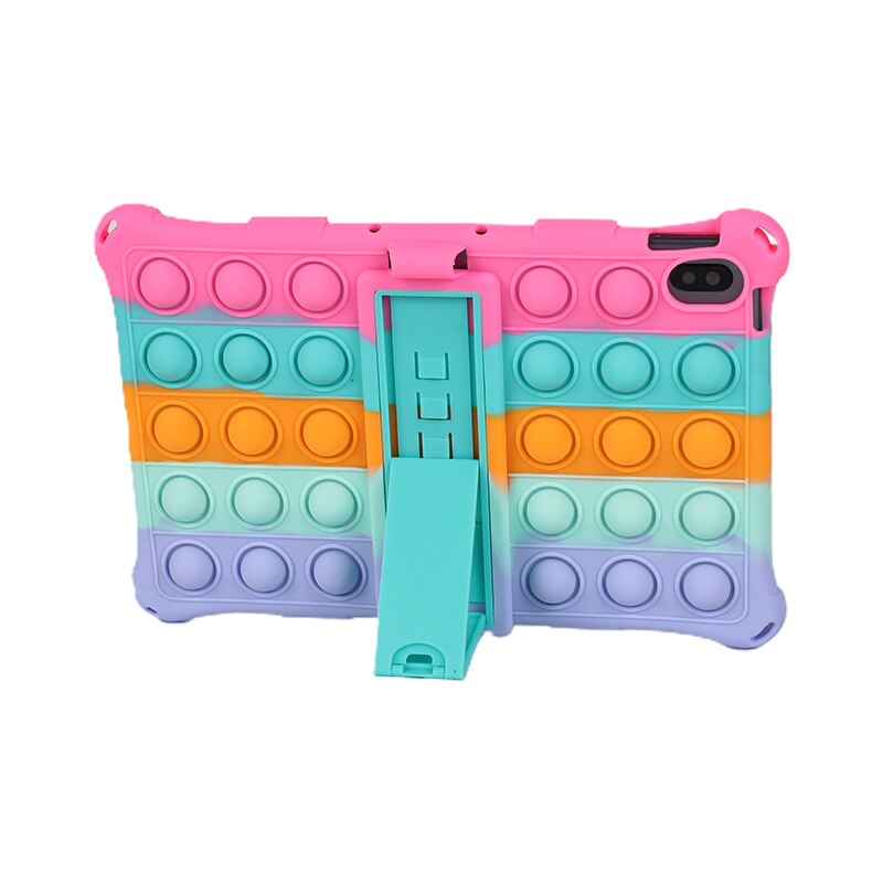 For Tablet Nokia T20 T 20 10.4" Case Soft Silicone Protective Stand Cover For Funda Nokia T20 TA-1392 TA-1394 Tablet Kids: Colorful Pink