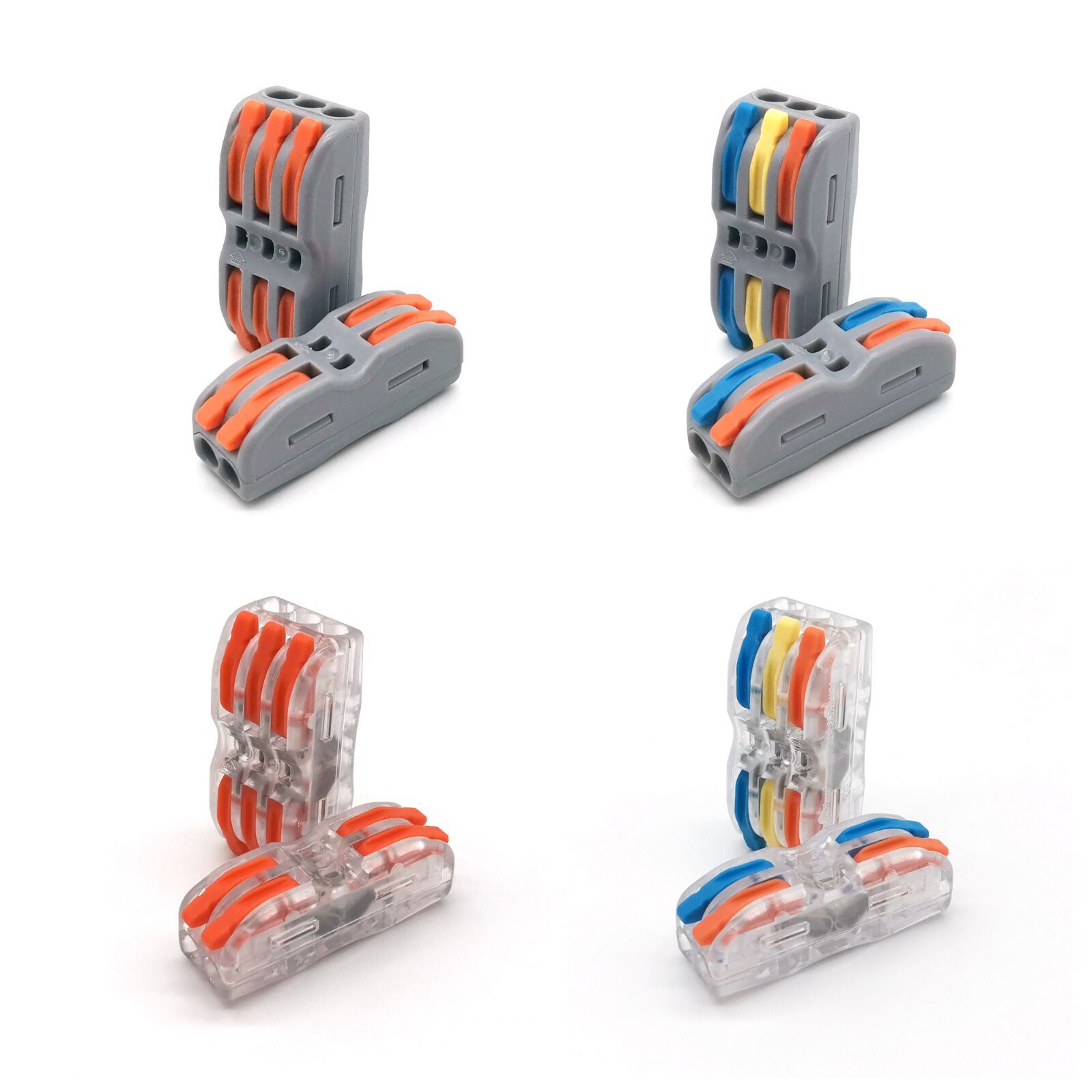 Mini Fast Boxed Wire Connector SPL-2/3/4 SPL-42/62 Compact Conductor Spring Wiring Connector Conductor Push-in Terminal Block