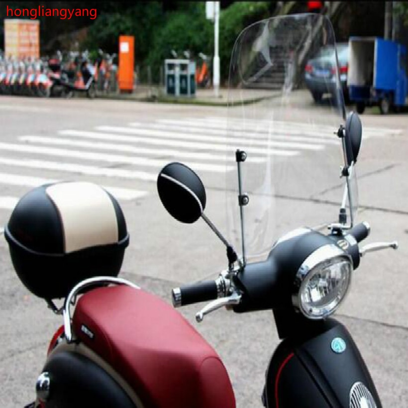 scooter windscreen deflector motorcycle windshield street glide windshield wind deflector wind shield 420*420*3MM