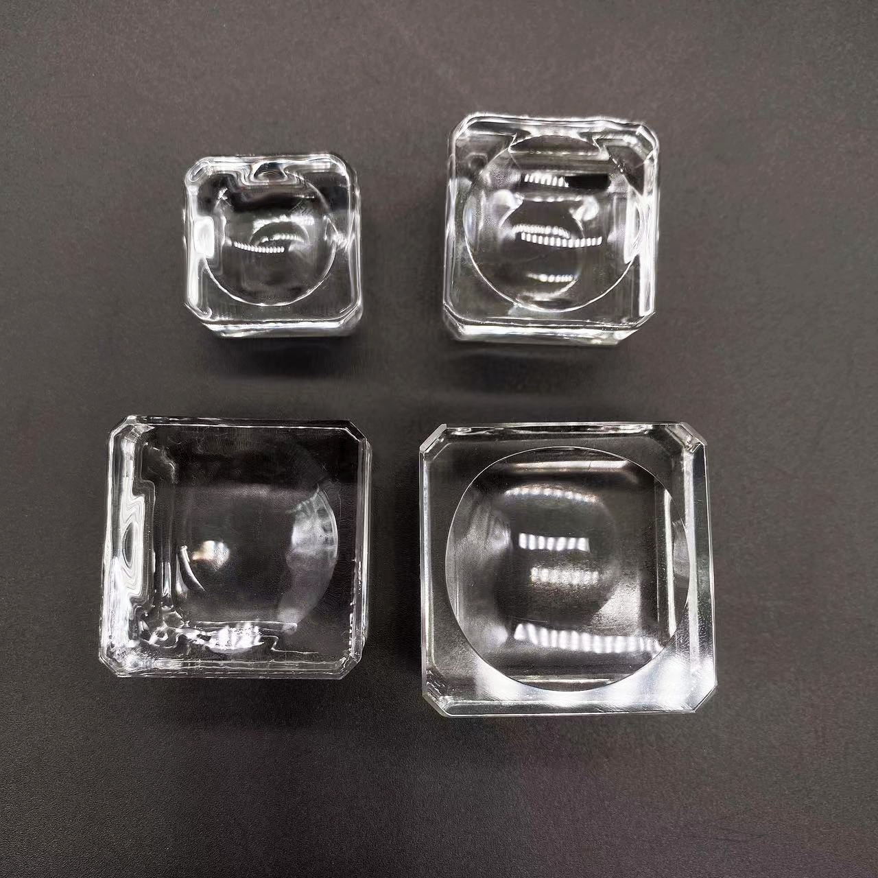 Base de sphère de verre carrée transparente, support de piédestal, présentoir à boules, accessoires, de décoration pour la maison, 25mm, 30mm, 35mm, 40mm: S