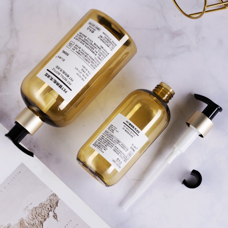 Tvålflaskor för husdjur med klistermärken etiketter badrumsschampo handdesinfektionsflaska kosmetika body wash lotion utomhusreseverktyg