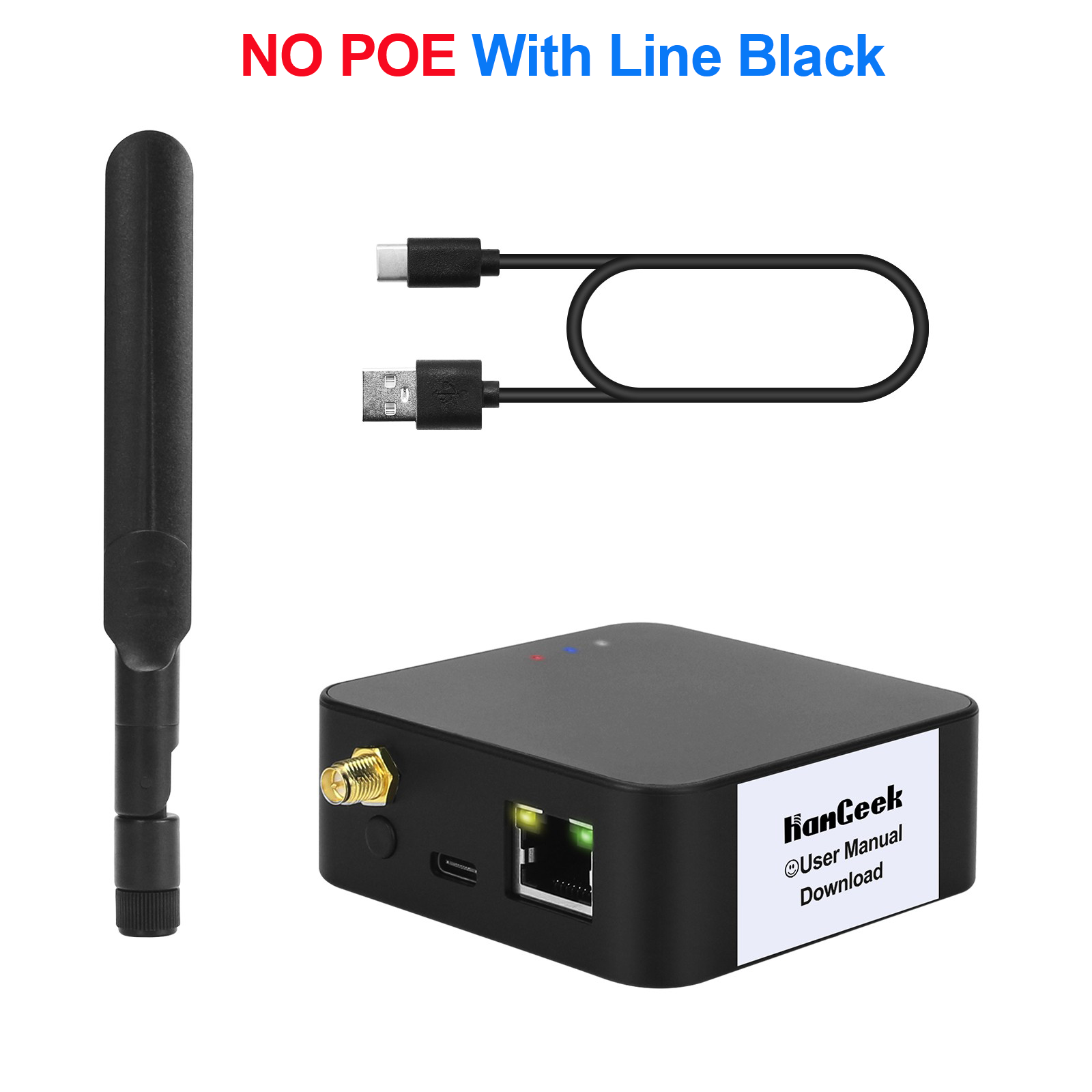 Hamgeek poe zigbee gateway support wifi zigbee 3.0 koordinator router til hamgeek  cc2652p/cc2652 p 7 modul zigbee 2 mqtt: Blå / 110v