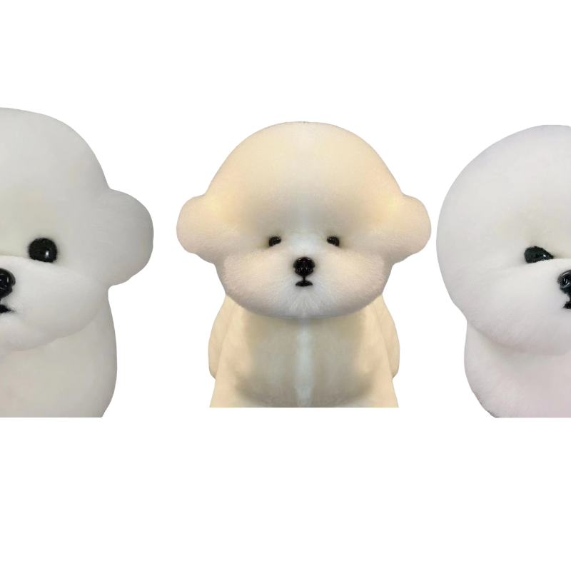 Grooming Model Dog Bichon Head Mannequin With Head Wig For Pet Goomers Trimming Practice / 1+1 KIT