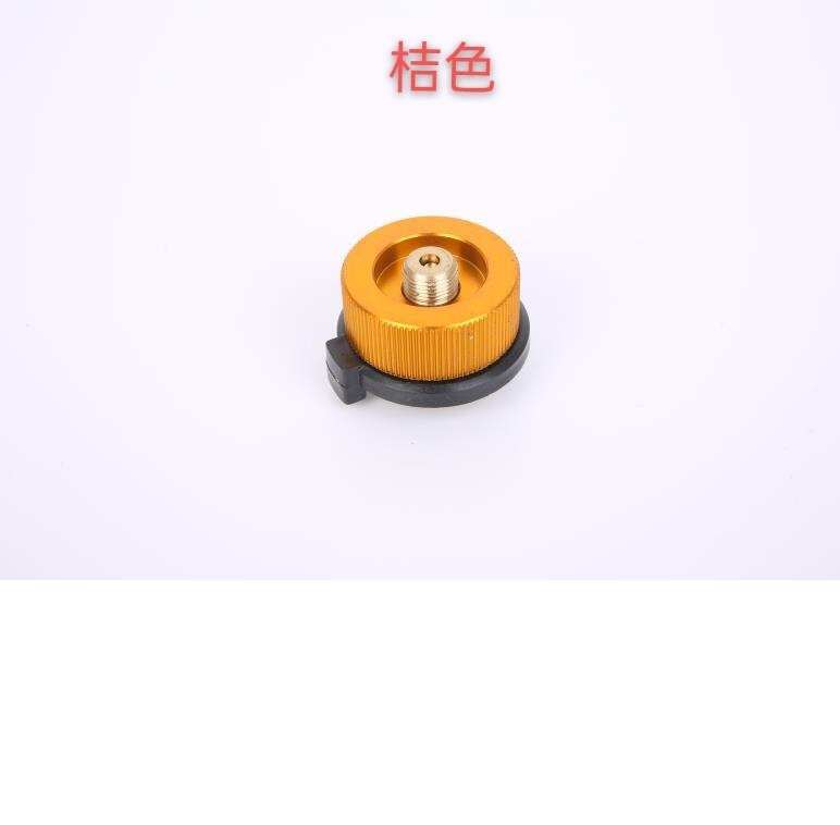 Outdoor Camping Gas Tank Connector Converter Cylinder Cartridge Tank Adapter: Orange