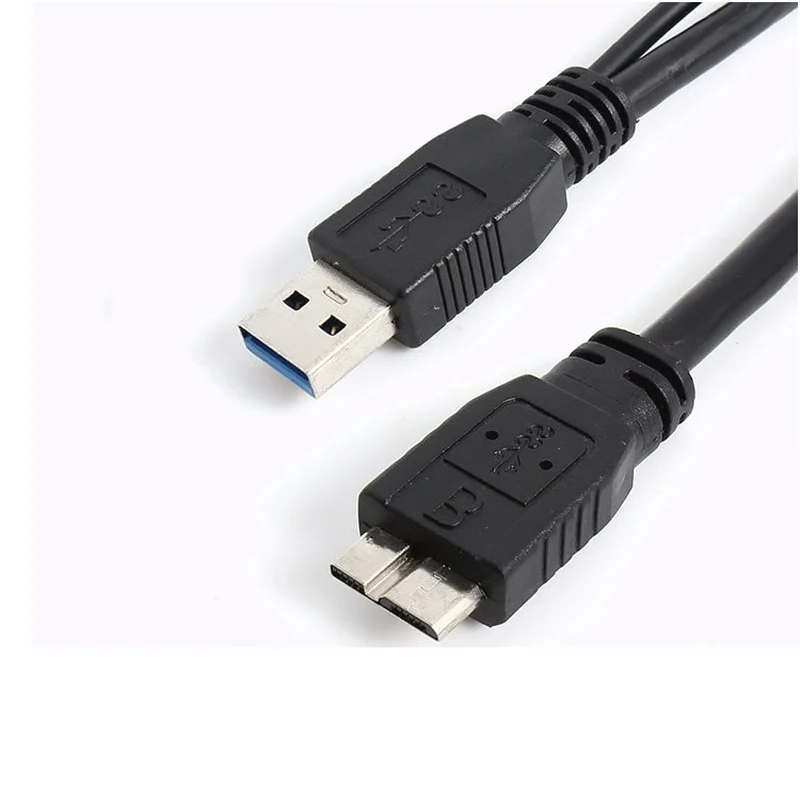 HDD USB 3.0 tipo A a Micro B Y Cable USB3.0 Cable de datos para cables de datos de disco duro móvil externo