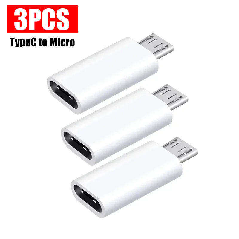 USB Typ C auf Mikro-USB-Adapter für Telefon, Tablette, Android, Ladegerät, Datenkabel-Adapter, Mikro-USB-Buchse auf Typ C-Stecker, OTG-Konverter: Schwarz