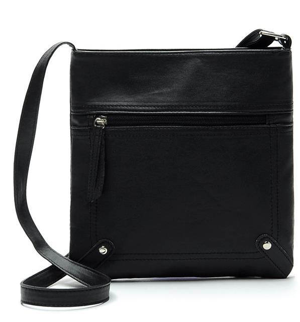 Yogodlns designere kvinder messenger tasker kvinder bucket bag læder crossbody skulder taske håndtaske taske: Sort